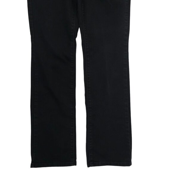 Levis 505 Straight Jeans Womens Size 27 Stretch Denim Mid Rise 5 Pocket Black - Picture 10 of 15